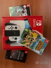 Nintendo switch oled con giochi