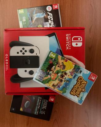 Nintendo switch oled con giochi