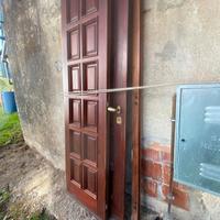 Portone d entrata in legno massello 