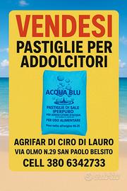 Pastiglie per addolcitori d'acqua