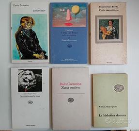 6 libri edizione Einaudi