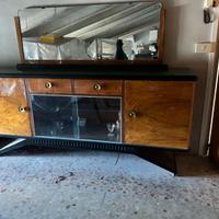 credenza anni '70 con specchio