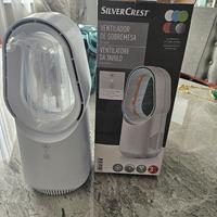 ventilatore da tavolo scrivania comodino con luce 