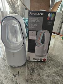 ventilatore da tavolo scrivania comodino con luce 