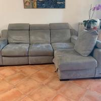 Divano poltronesofà crostolo grigio 4 posti