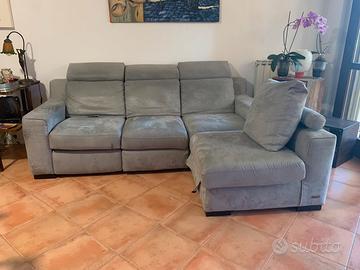 Divano poltronesofà crostolo grigio 4 posti