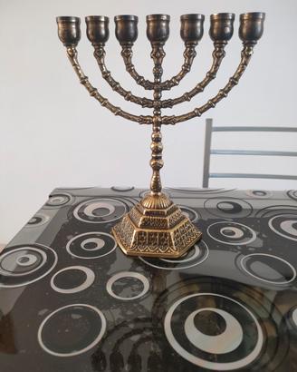 Candelabro Ebraico "Menorah" originale di Israele