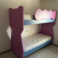 letto a castello in legno massello