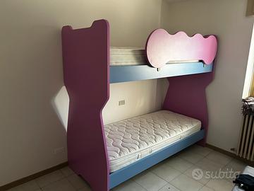 letto a castello in legno massello