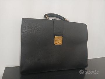 Borsa Cartella Dulles Vintage in Pelle Martellata