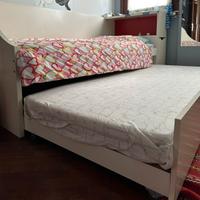 LETTO DOPPIO SCORREVOLE + 2 MATERASSI