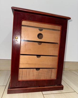 Umidificatore portasigari in legno di cedro