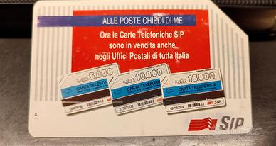 scheda telefonica SIP rara Alle Poste...