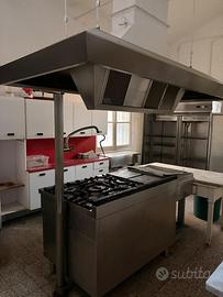 Cappa aspirante industriale in acciaio inox