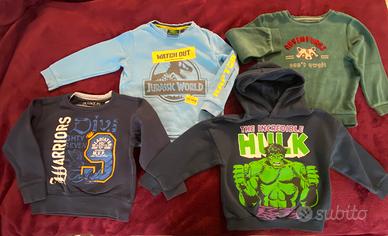 4 felpe per bambino (3-4 anni / 104 cm)