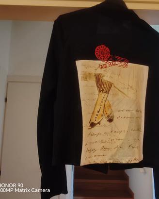 Gattinoni-Camicia nera con immagine Tg 46