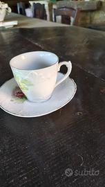 tazza da thè con piattino in porcellana 