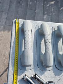 3 maniglie nuove per  gommone grigie da cm 30