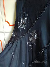 Elegante gonna a giro in pizzo nera 