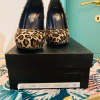 Decolletè cavallino leopardato