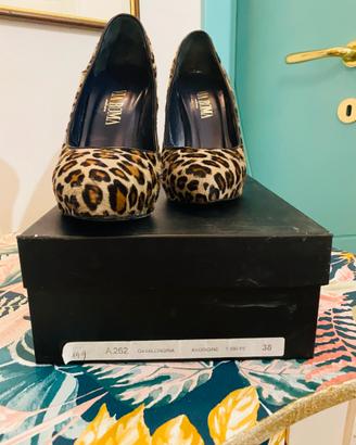 Decolletè cavallino leopardato