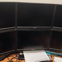 SISTEMA 6 MONITOR LCD CON SUPPORTO E PC