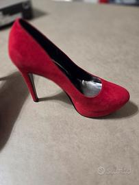 Scarpe Decolté rosse 