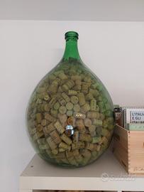 Damigiana 52 litri con tappi di sughero