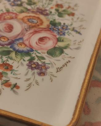 Svuotatasche porcellana Limoges oro a mano