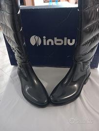 stivali " in blu " gomma /vernice