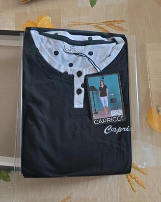 PIGIAMA DONNA PINOCCHIETTO CAPRICCI T.XL BIANCO E 