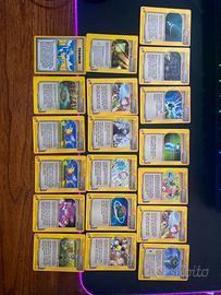 Lotto carte pokemon vintage trainer