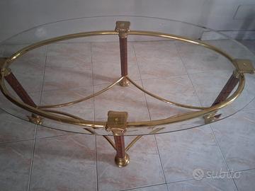 Tavolino vintage in vetro