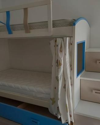 Letto a castello Giessegi + armadio e materassi