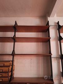 Libreria Modulare/Scaffalatura Vintage Anni '60'70