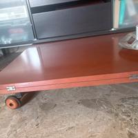 Tavolo modulabole on altezza e sdoppiabile. 70x100