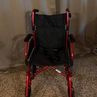 Sedia a rotelle, carrozzina deambulatore piegh