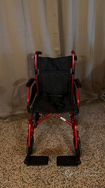 Sedia a rotelle, carrozzina deambulatore piegh