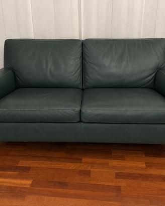 Divano in pelle italiana mitchell gold e