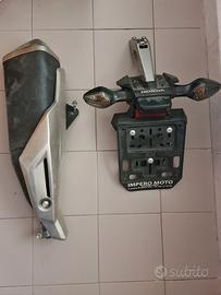 portatarga e marmitta originali honda cb 500f 