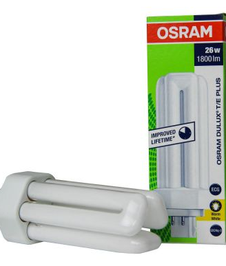 Osram Dulux T_E Plus 26W 830 _ Luce Calda - 4-Pin