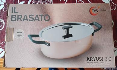 Casseruola ovale rame ARTUSI 2.0-Ancora imballata