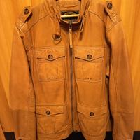 giacca in pelle da uomo colore cammello L