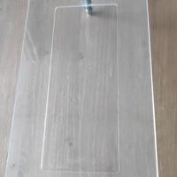 Grande portafoto portalistino plexiglass e acciaio