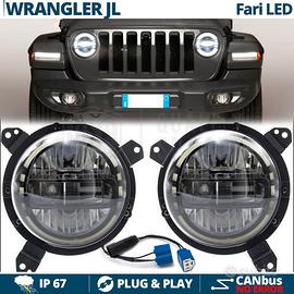 FARI Full LED DRL Omologati Per JEEP WRANGLER JL