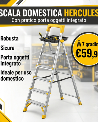 Scala  con Porta Oggetti – 7 gradini