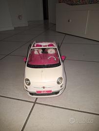 Barbie Fiat 500 Bianca e Rosa - Auto Cabriolet Ori