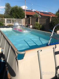 piscina smontabile con scaletta e telo