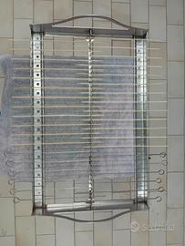 Porta spiedini per graticola 