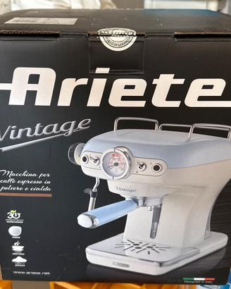 Macchina caffe Ariete Vintage celeste pastello NEW